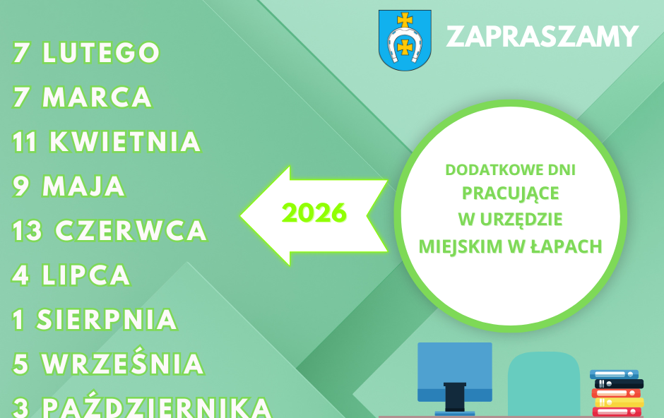 Zdjęcie do W sobotę (5 września  2026 r.) łapianie będą mogli załatwić sprawy urzędowe w Urzędzie Miejskim