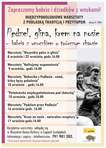 Warsztaty &bdquo;Pędzel, glina, krem na nosie&hellip;&rdquo; 
