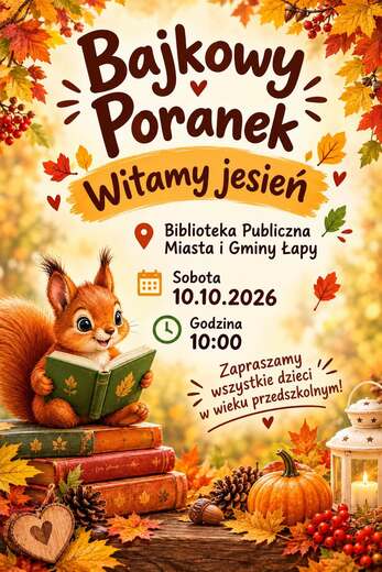 Biblioteka zaprasza na "Bajkowy Poranek"