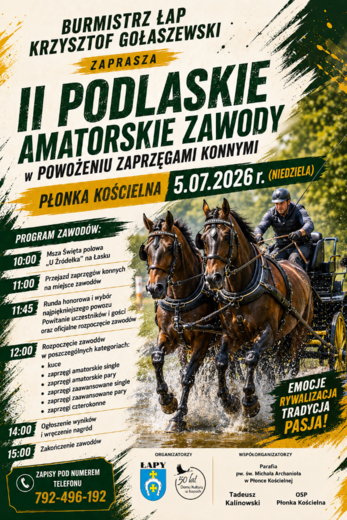 II Podlaskie Amatorskie Zawody w Powożeniu Zaprzęgami Konnymi