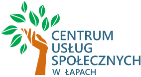 Baner Logo Centrum Usług Społecznych w Łapach