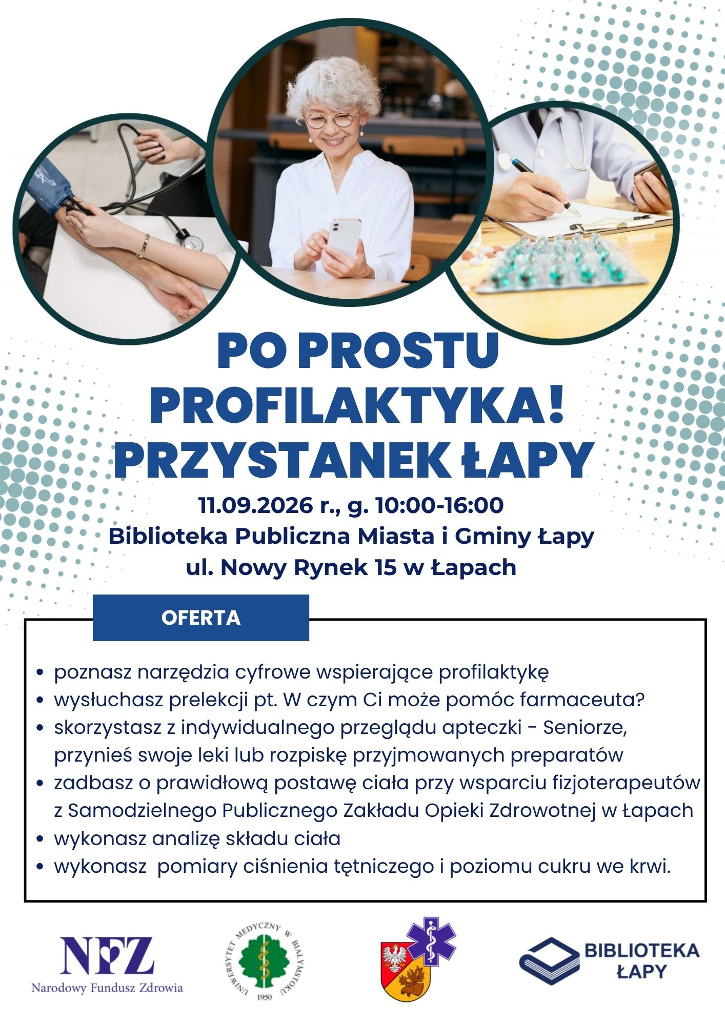 plakat z&nbsp;osobami starszymi kt&oacute;re się badają