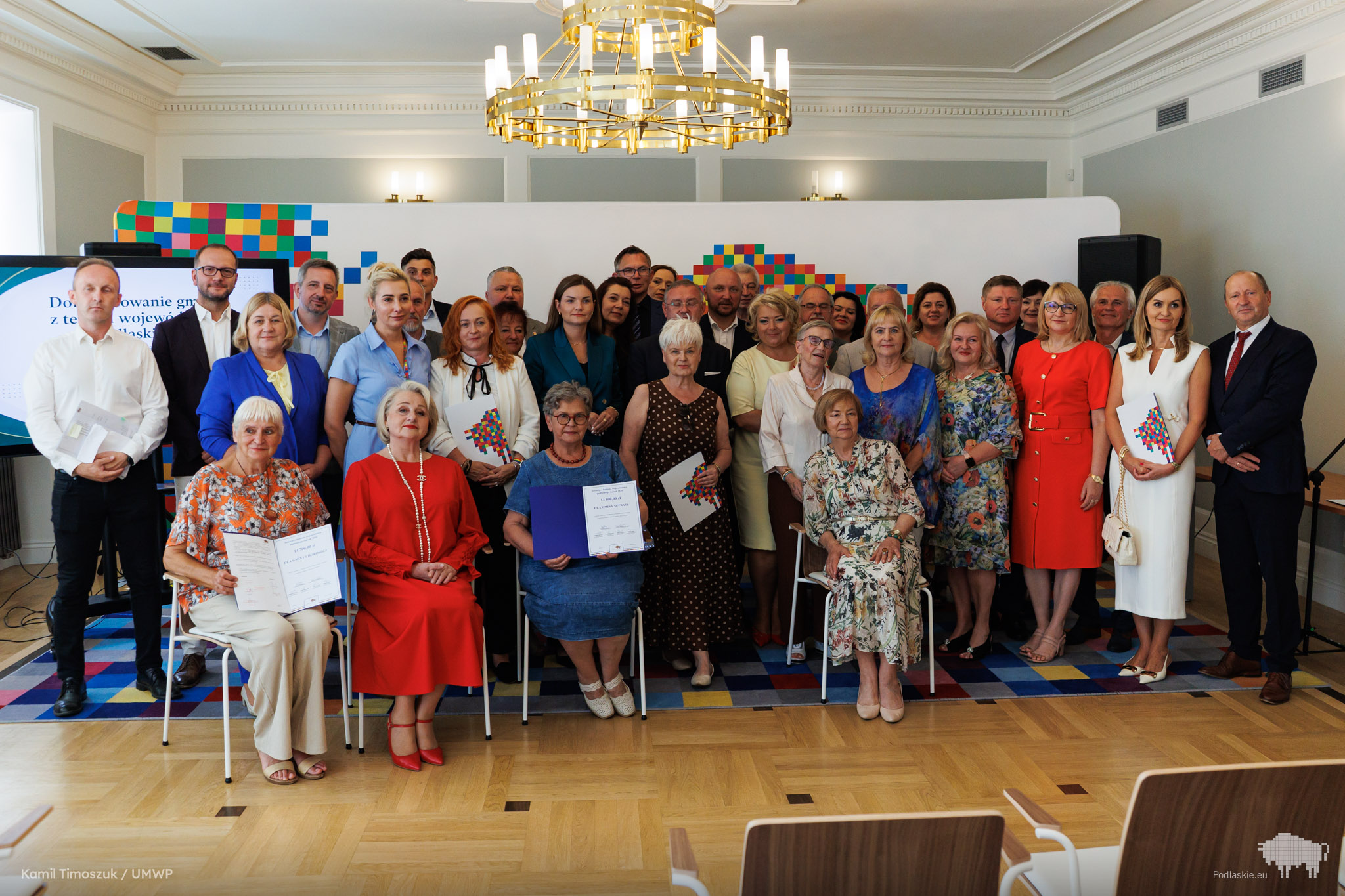 Przedstawiciele gminnych rad senior&oacute;w z&nbsp;wojew&oacute;dztwa podlaskiego wybranych do dofinansowania w&nbsp;ramach zadania pn. &bdquo;Wsp&oacute;łpraca z&nbsp;Podlaskimi Radami Senior&oacute;w&rdquo; 