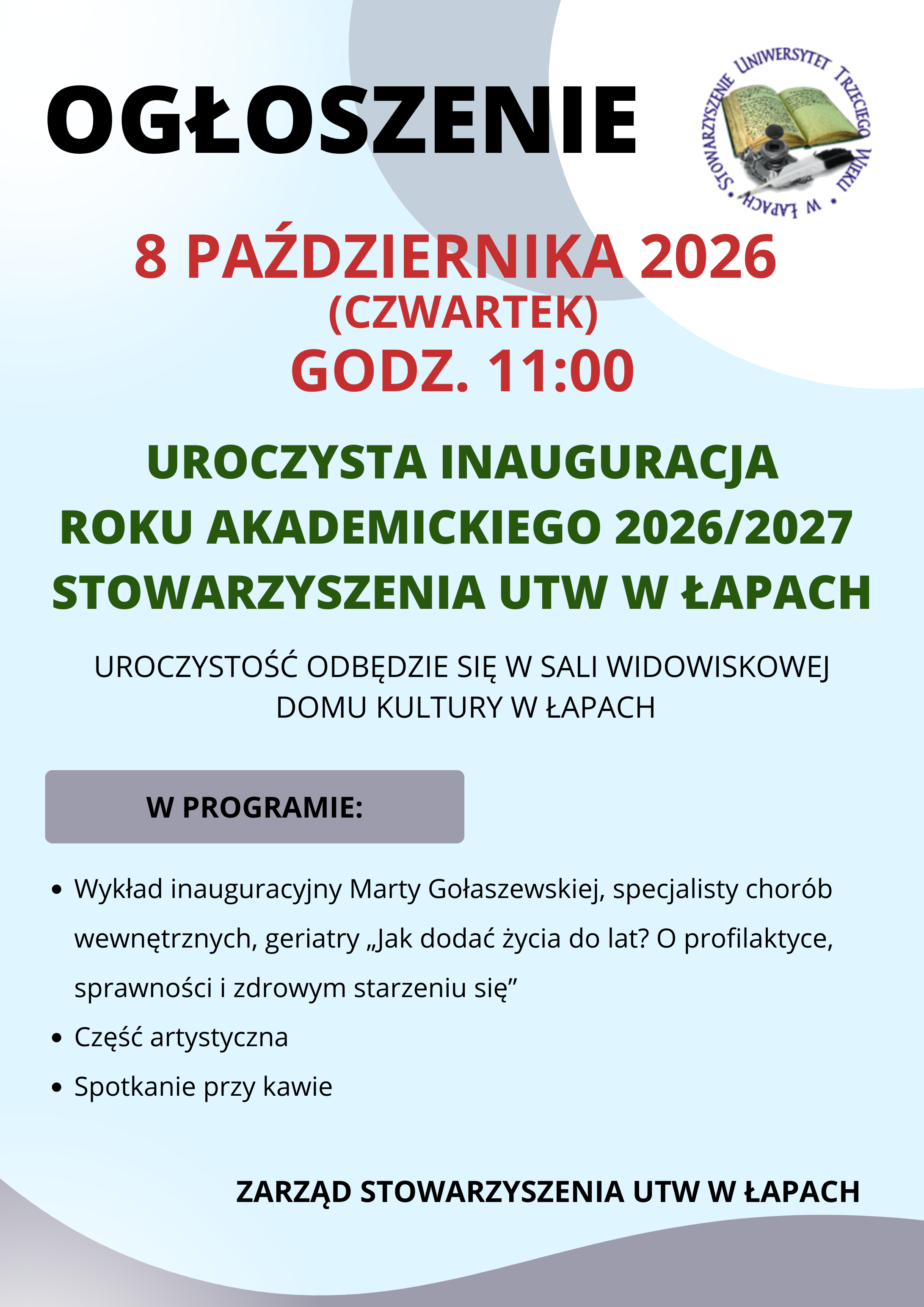 plakat informacyjny
