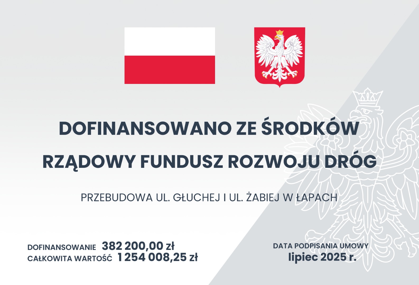 PRZEBUDOWA UL. GŁUCHEJ I UL. ŻABIEJ W ŁAPACH 2025
