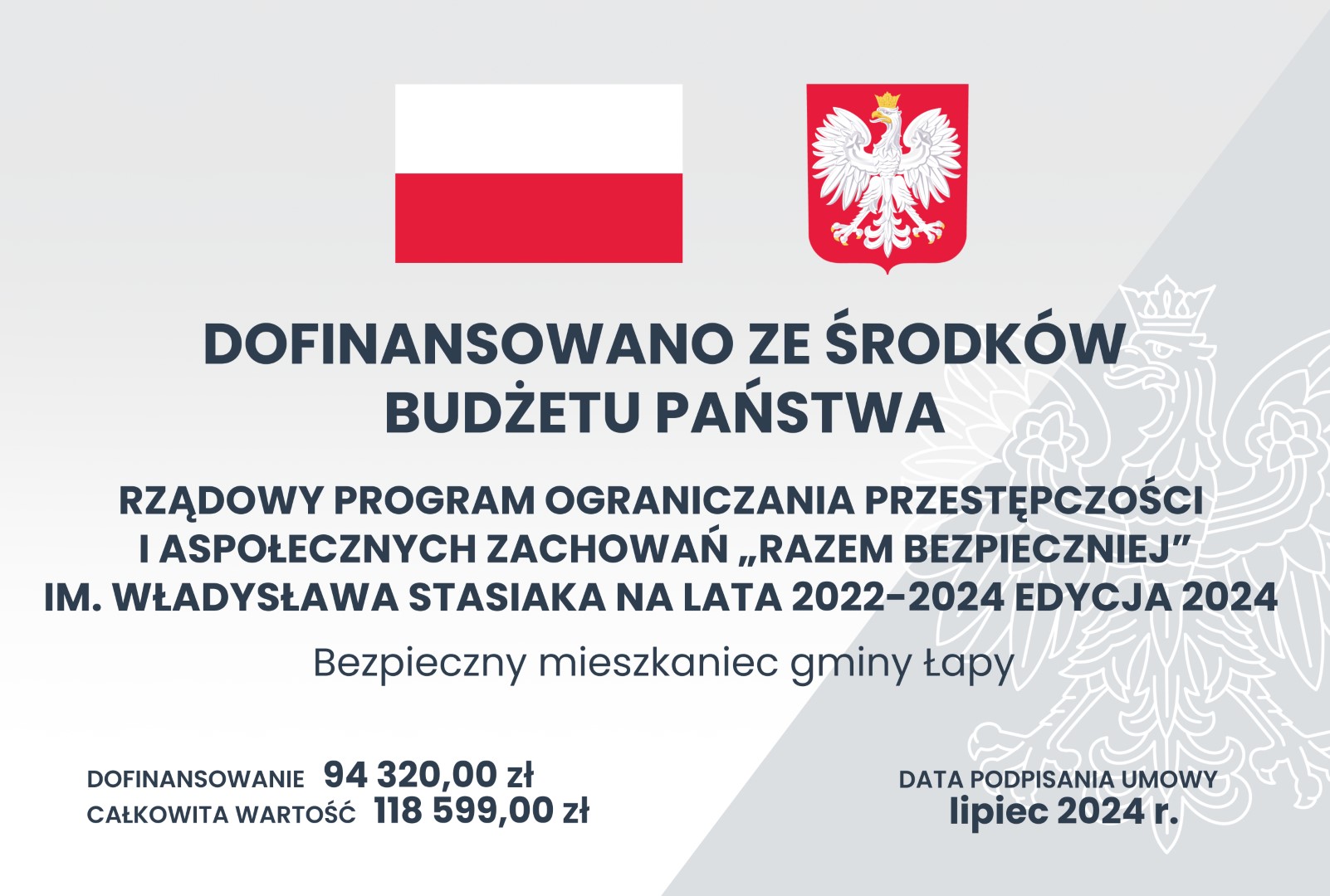 Rządowy program ograniczania przestępczości Razem Bezpieczniej 2024