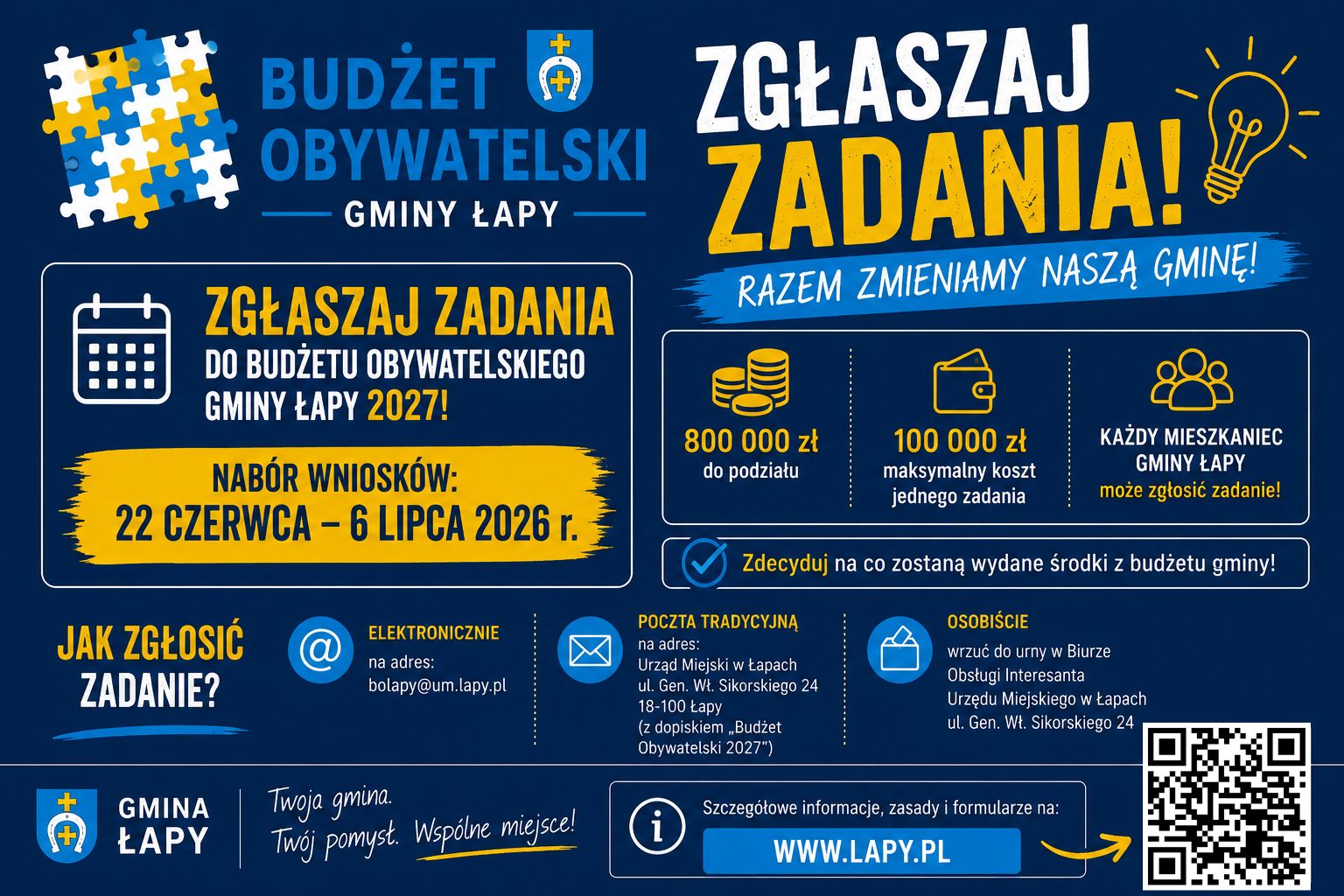 Plakat budżetu obywatelskiego