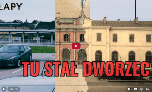 na zdjęciu współczesne miejsce na dworzec i dworzec z czasów carskich