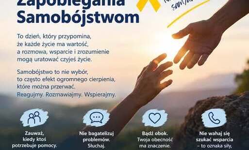 plakat o światowym dniu zapobiegania samobójstwom