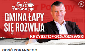 Burmistrz Łap Krzysztof Gołaszewski w studiu Gościa Porannego