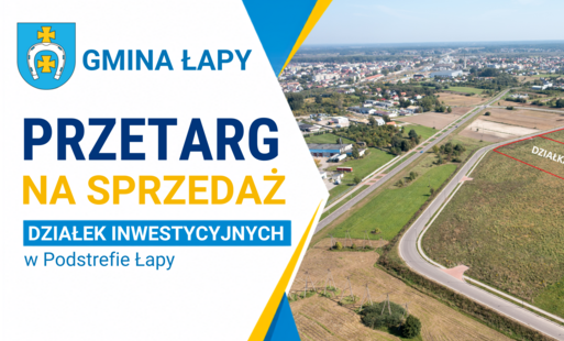 Baner_z_mapą_z_zaznaczonymi_działkami na sprzedaż_przetarg_31.07.2026