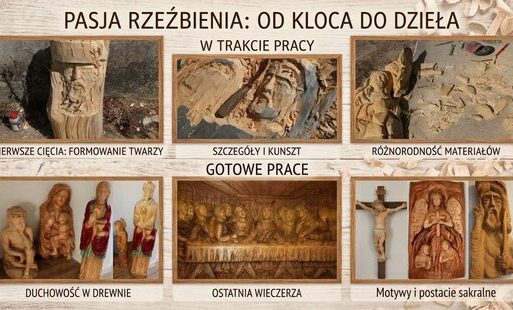 rzeźby w drewnie