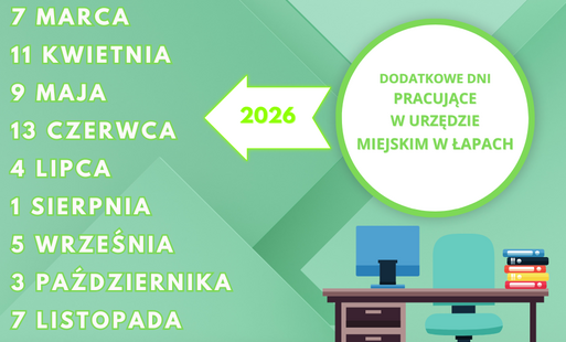 Zdjęcie do W sobotę (5 września  2026 r.) łapianie będą mogli załatwić sprawy urzędowe w Urzędzie Miejskim