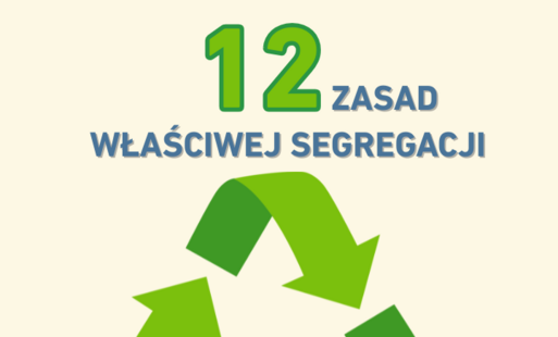 12 zasad właściwej segregacji plakat